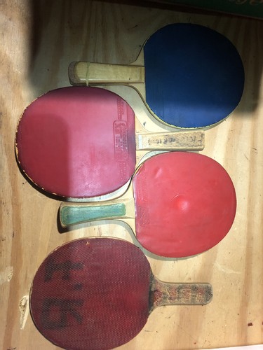 Vintage table tennis bats - 4,