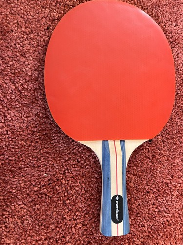 Carlton table tennis bat - bat, red