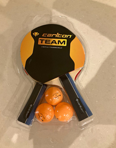 Carlton team table tennis bat - table,